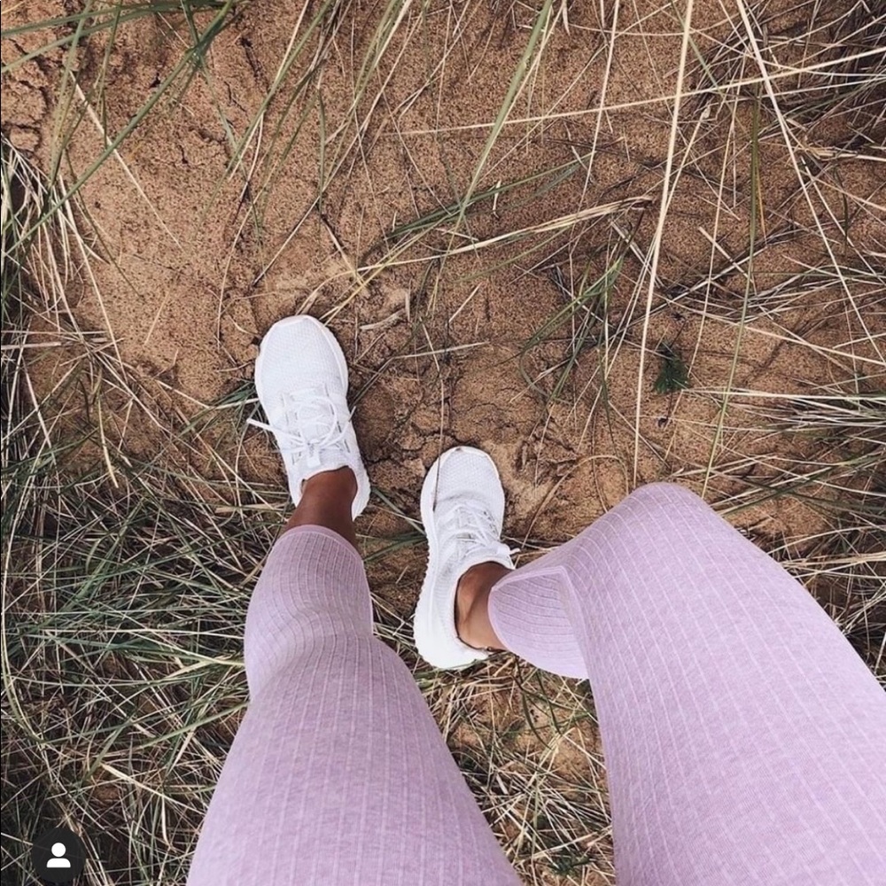 NWT aim’n (aimn) purple ribbed leggings